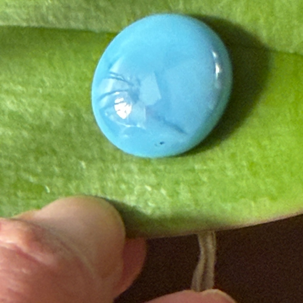 Vibrant Blue Gemstone Cabochon y.